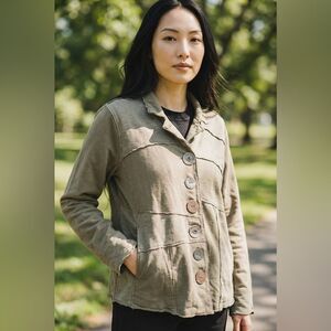 Neon Buddha Button Up Jacket